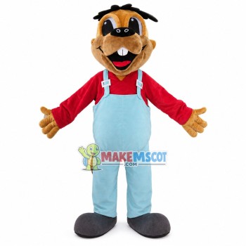 Happy Dog Showing Front Teeth Mascot Costume Happy Dog Showing Front Teeth Mascot Costume