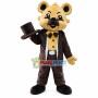 Polite Dog In The Brown Dinner Suit Mascot Costume