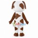 Lovely Brown Dalmatian Mascot Costume Lovely Brown Dalmatian Mascot Costume