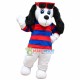 Handsome Big Ears White Dog Mascot Costume Handsome Big Ears White Dog Mascot Costume