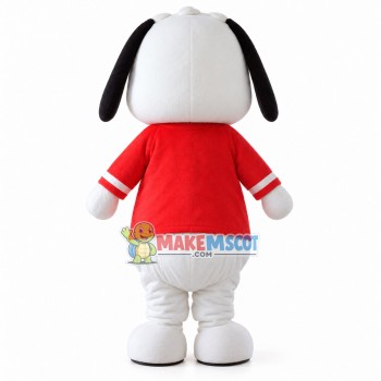 Dressed Up White Pet Puppy Mascot Costume