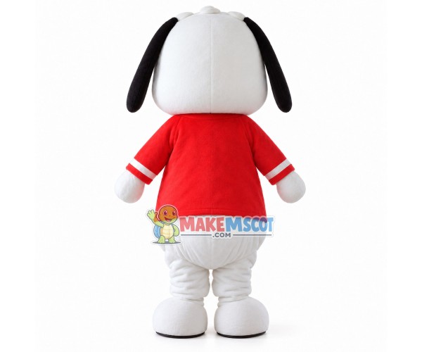 Dressed Up White Pet Puppy Mascot Costume Dressed Up White Pet Puppy Mascot Costume