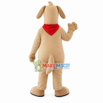 Rural Dog In Red Sacrf Mascot Costume