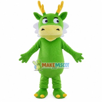 Funny Small Green Dragon Mascot Costume Funny Small Green Dragon Mascot Costume