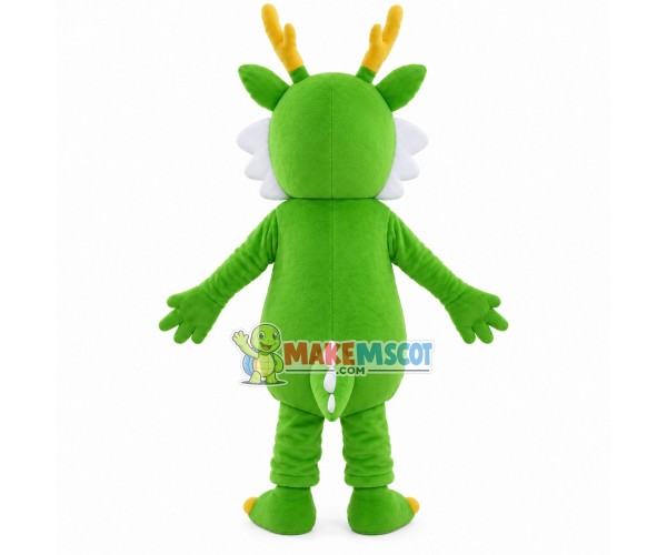 Funny Small Green Dragon Mascot Costume Funny Small Green Dragon Mascot Costume