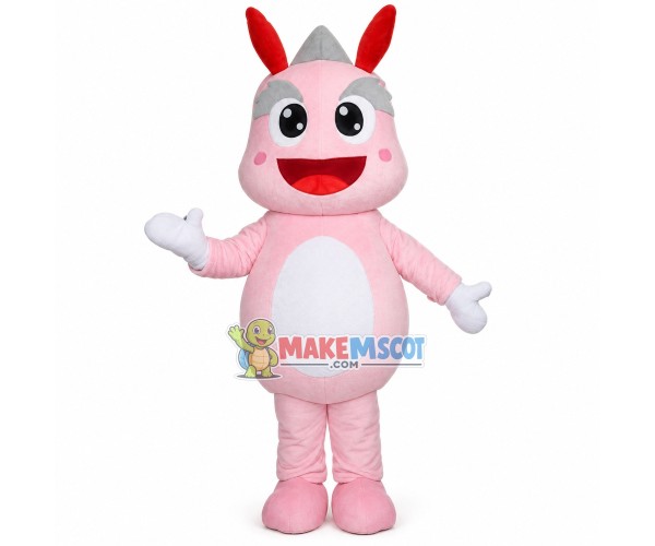 Lively Dragon With White Eyebrows Mascot Costume Lively Dragon With White Eyebrows Mascot Costume