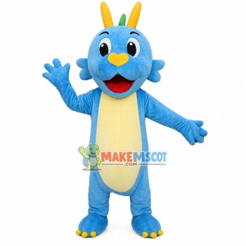 Baby Dragon With Heart-shaped Nose Mascot Costume Baby Dragon With Heart-shaped Nose Mascot Costume