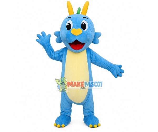 Baby Dragon With Heart-shaped Nose Mascot Costume
