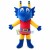 Adult Blue Dragon With Belt Mascot Costume