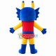 Adult Blue Dragon With Belt Mascot Costume Adult Blue Dragon With Belt Mascot Costume