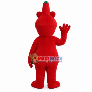 Pointed Head Red Dragon Mascot Costume Pointed Head Red Dragon Mascot Costume