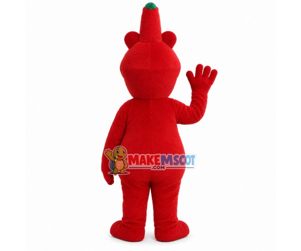 Pointed Head Red Dragon Mascot Costume Pointed Head Red Dragon Mascot Costume