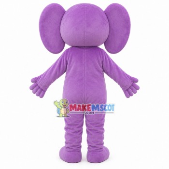 Soft Plush Purple Elephant Mascot Costume Soft Plush Purple Elephant Mascot Costume