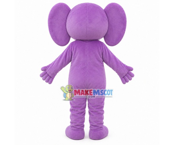 Soft Plush Purple Elephant Mascot Costume Soft Plush Purple Elephant Mascot Costume