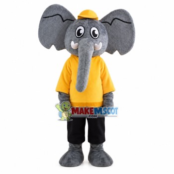 Casual Elephant Mascot Costume for Adult Casual Elephant Mascot Costume for Adult