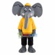Casual Elephant Mascot Costume for Adult Casual Elephant Mascot Costume for Adult