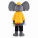 Casual Elephant Mascot Costume for Adult Casual Elephant Mascot Costume for Adult