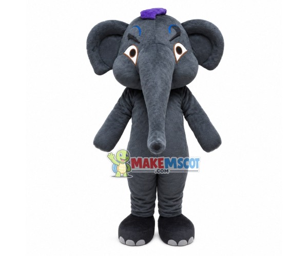 Baby Elephant In Captivity Mascot Costume Baby Elephant In Captivity Mascot Costume