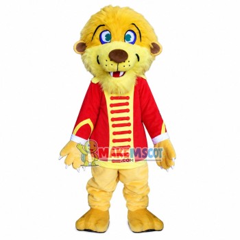 Green Eyed Lion of The Band Mascot Costume Green Eyed Lion of The Band Mascot Costume