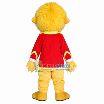 Green Eyed Lion of The Band Mascot Costume Green Eyed Lion of The Band Mascot Costume