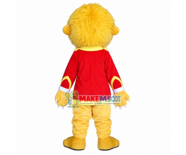 Green Eyed Lion of The Band Mascot Costume