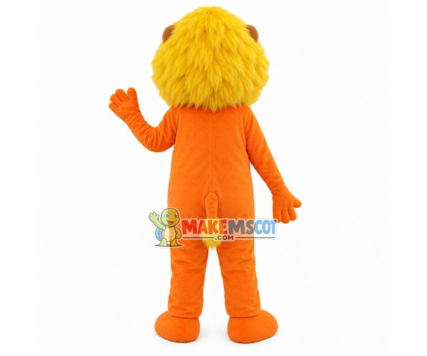 Little Lion With Golden Mane Mascot Costume Little Lion With Golden Mane Mascot Costume