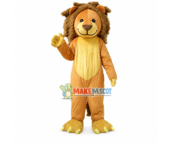 Friendly Little Lion Mascot Handmade Costume Friendly Little Lion Mascot Handmade Costume