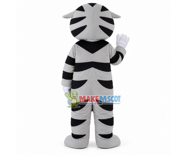 Festive The Gray Little Tiger Mascot Costume Festive The Gray Little Tiger Mascot Costume