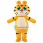 Soft Lightweight Green Eyed Tiger Mascot Costume