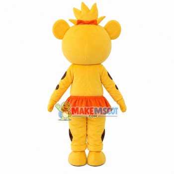 Baby Girl Tiger Wearing Skirt Mascot Costume Baby Girl Tiger Wearing Skirt Mascot Costume