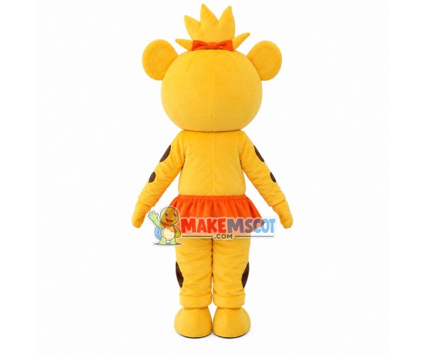 Baby Girl Tiger Wearing Skirt Mascot Costume Baby Girl Tiger Wearing Skirt Mascot Costume