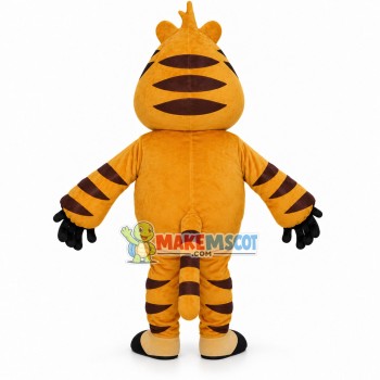The Restless Tiger Rolling Eyes Mascot Costume The Restless Tiger Rolling Eyes Mascot Costume