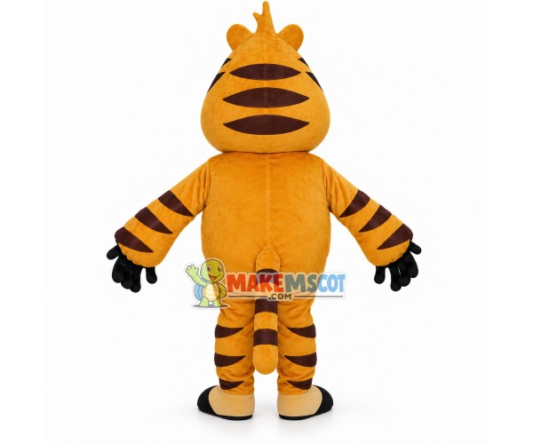 The Restless Tiger Rolling Eyes Mascot Costume The Restless Tiger Rolling Eyes Mascot Costume