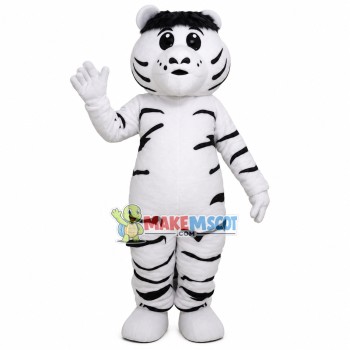 Quiet The Little White Tiger Mascot Costume