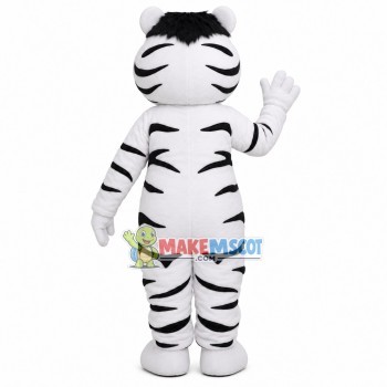 Quiet The Little White Tiger Mascot Costume Quiet The Little White Tiger Mascot Costume