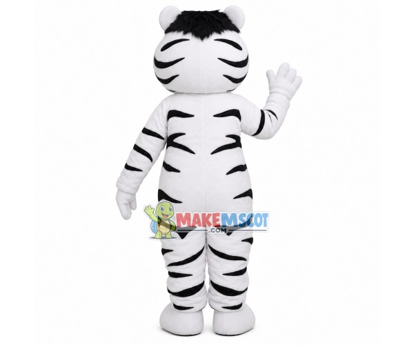 Quiet The Little White Tiger Mascot Costume Quiet The Little White Tiger Mascot Costume