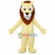 Soft Beige Lion With Serious Face Mascot Costume Soft Beige Lion With Serious Face Mascot Costume