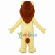 Soft Beige Lion With Serious Face Mascot Costume Soft Beige Lion With Serious Face Mascot Costume