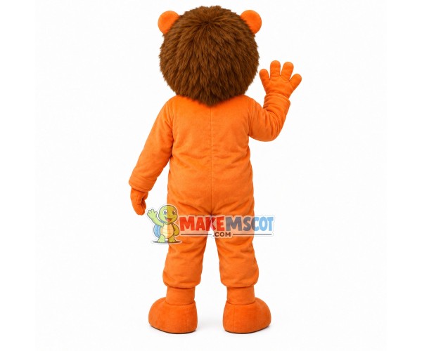 Gentle Lion Full of Muscle Mascot Costume Gentle Lion Full of Muscle Mascot Costume