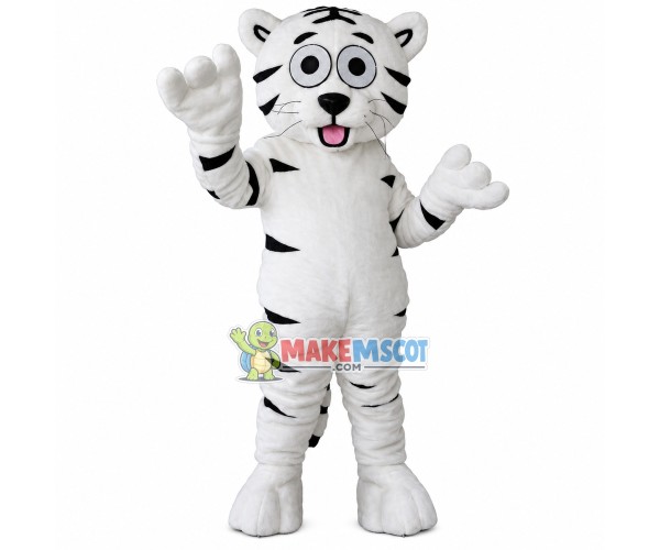 Plush Baby White Tiger Mascot Costume Plush Baby White Tiger Mascot Costume