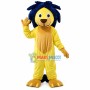 Yellow Lion With Messy Mane Mascot Costume