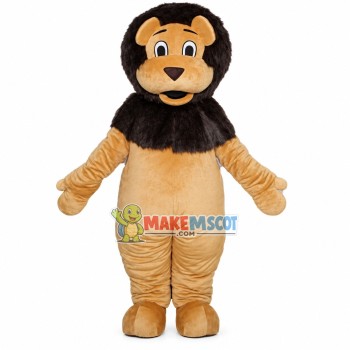 Little Lion With Thick Mane Mascot Costume Little Lion With Thick Mane Mascot Costume