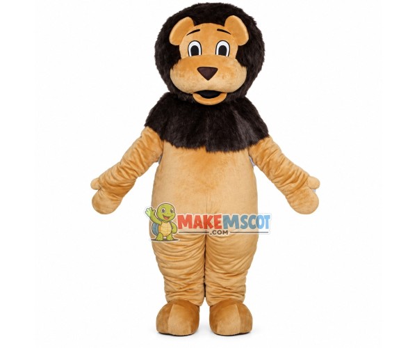 Little Lion With Thick Mane Mascot Costume Little Lion With Thick Mane Mascot Costume