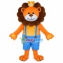 Lion Prince Wearing the Crown Mascot Costume
