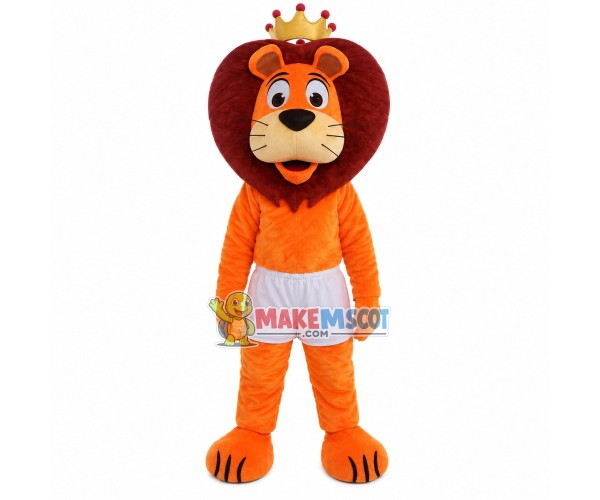 The Lion King In White Shorts Mascot Costume