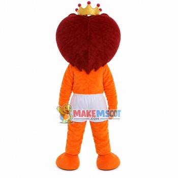 The Lion King In White Shorts Mascot Costume