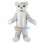 White Tiger Adult Plush Mascot Costume