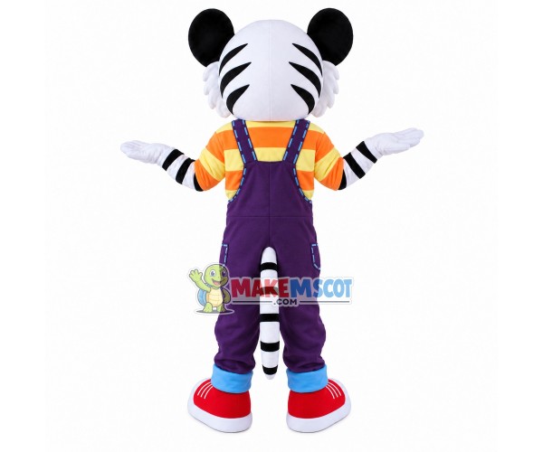Lovely Blue-eyed White Tiger Mascot Costume Lovely Blue-eyed White Tiger Mascot Costume