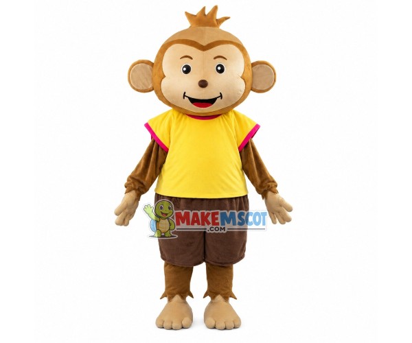 Active The Little Boy Monkey Mascot Costume Active The Little Boy Monkey Mascot Costume