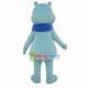 Light Blue Hippo Licking Mouth Mascot Costume Light Blue Hippo Licking Mouth Mascot Costume